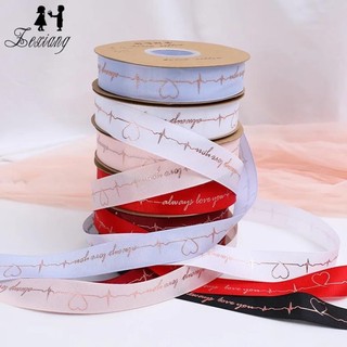 ★ Ruy băng gân hoạ tiết “Always love you” chữ nhũ vàng