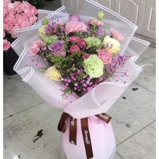 ★ Giấy gói hoa nhám màu ombre gradient