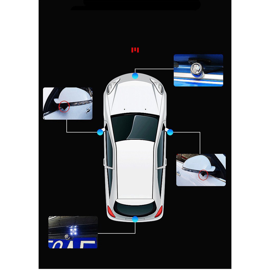Giá tốt nhất - Bán chạy nhất  Camera 360 Ô Tô Xem 4 Cam Cùng Lúc, Màn Hình 7inch Full HD, Có Led Đi Đêm, BH