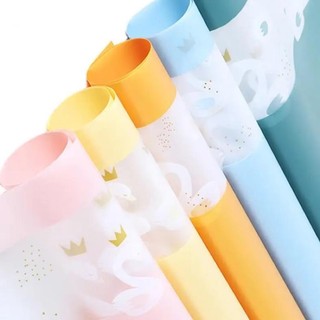 ★ Giấy gói hoa viền thiên nga