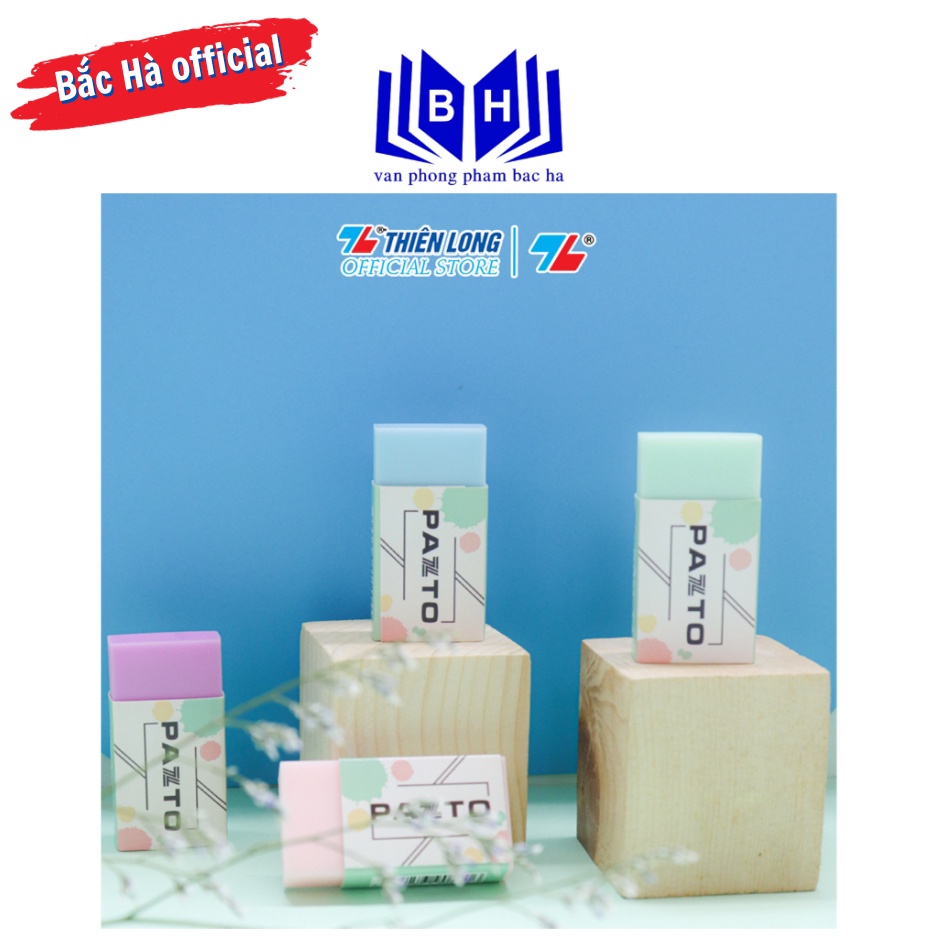Combo 10 - 30 viên Gôm tẩy không mùi Pastel Pazto Thiên Long E-010 / Tẩy màu mới tối tân E010