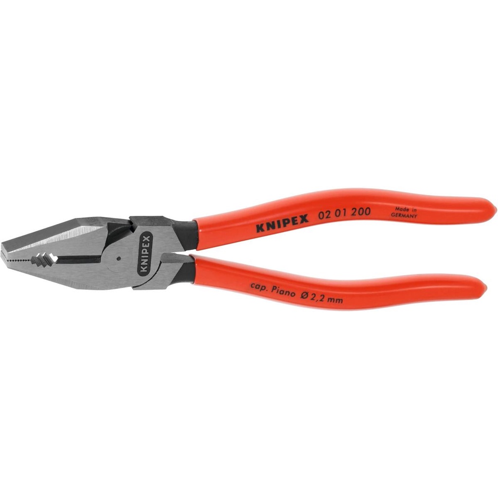 KỀM HẠNG NẶNG COMBI KNIPEX, ĐƯỢC ĐÁNH BÓNG, DÀI 200MM 02 01 200