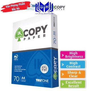 Giấy a4 70 gsm ik copy - hàng nhập vào indonesia