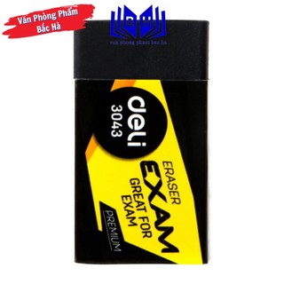 Combo 10 viên Gôm tẩy đen 2B Deli, 40×22×12mm - E3043 ( 3043 )