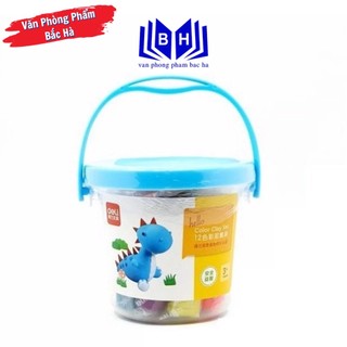 Sáp nặn/ đất nặn 12/ 24 màu + khuôn deli 7022/ 7031
