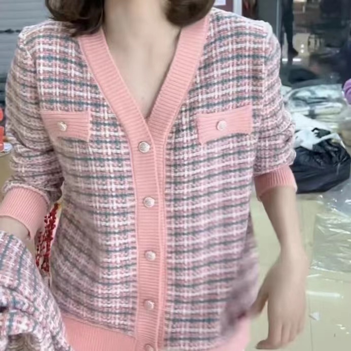 Áo Khoác cardigan Len Dệt Kim Dáng Ngắn Thời Trang Xuân Thu Mới Cho Nữ