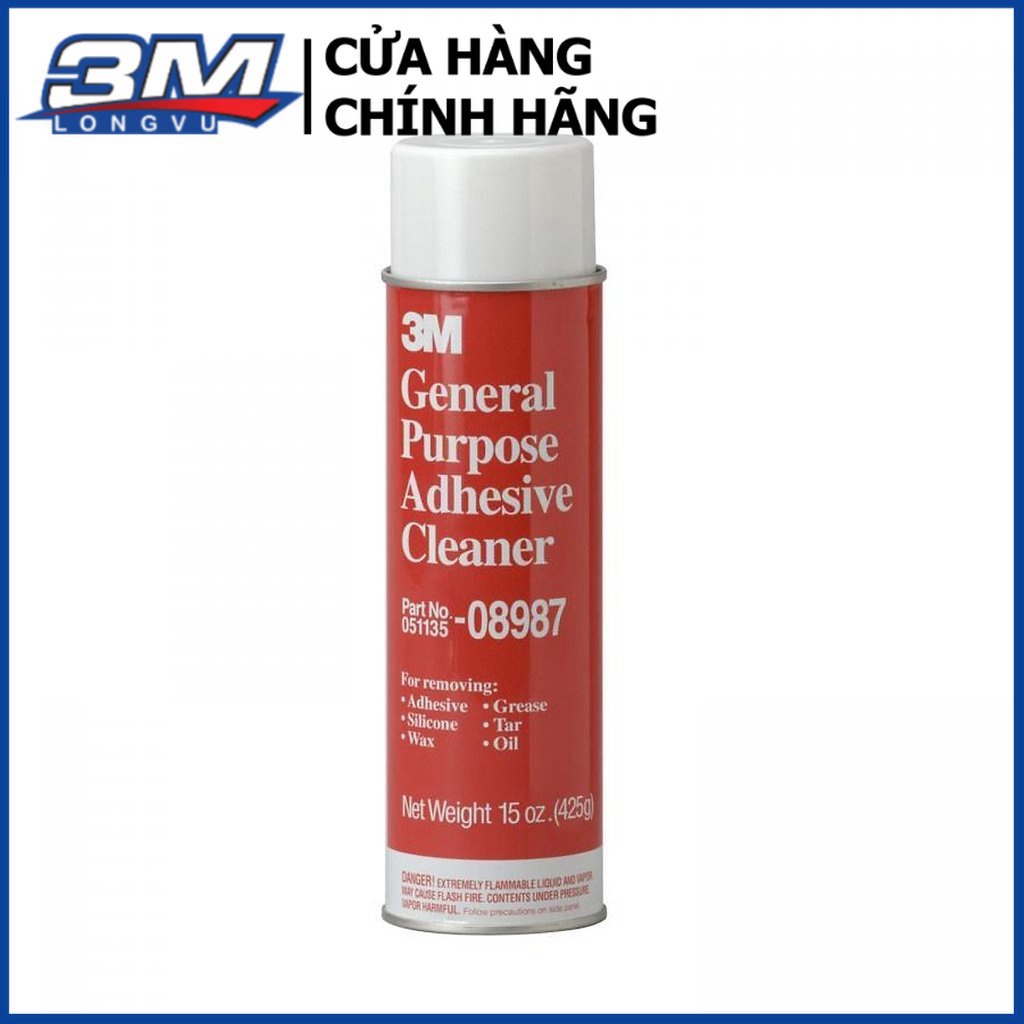 Chai Tẩy Nhựa Đường Ô Tô, Chai Tẩy Keo, Băng Dính, Keo Decal 3M 08987 - Bình Xịt Tẩy Băng Keo, Nhựa Đư