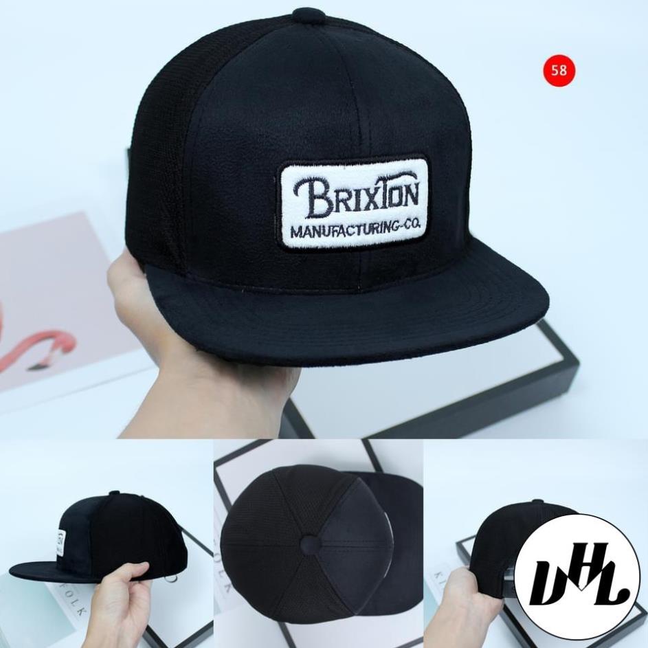 Nón kết, mũ lưỡi trai HIPHOP BRIXTON vải Kaki siêu ngầu