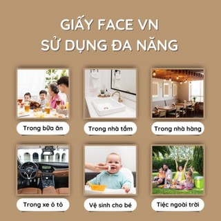 Combo Giấy Face cao cấp - giấy mini .