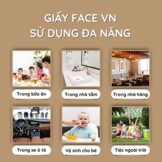 Combo Giấy Face cao cấp - giấy mini .