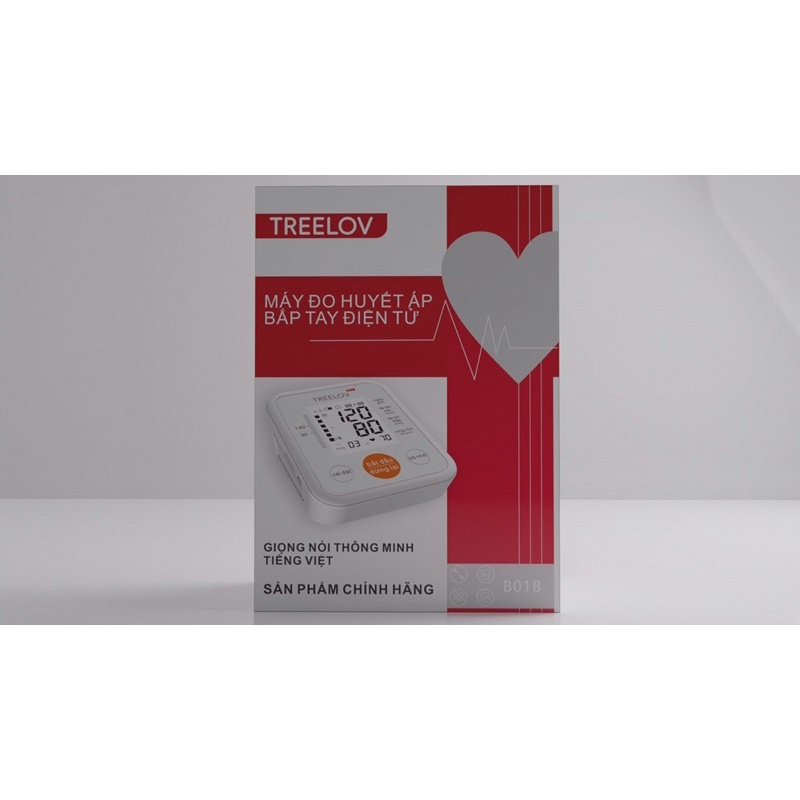 Máy đo huyết áp có giọng Treelov-B01b,Bảo hành 5 năm