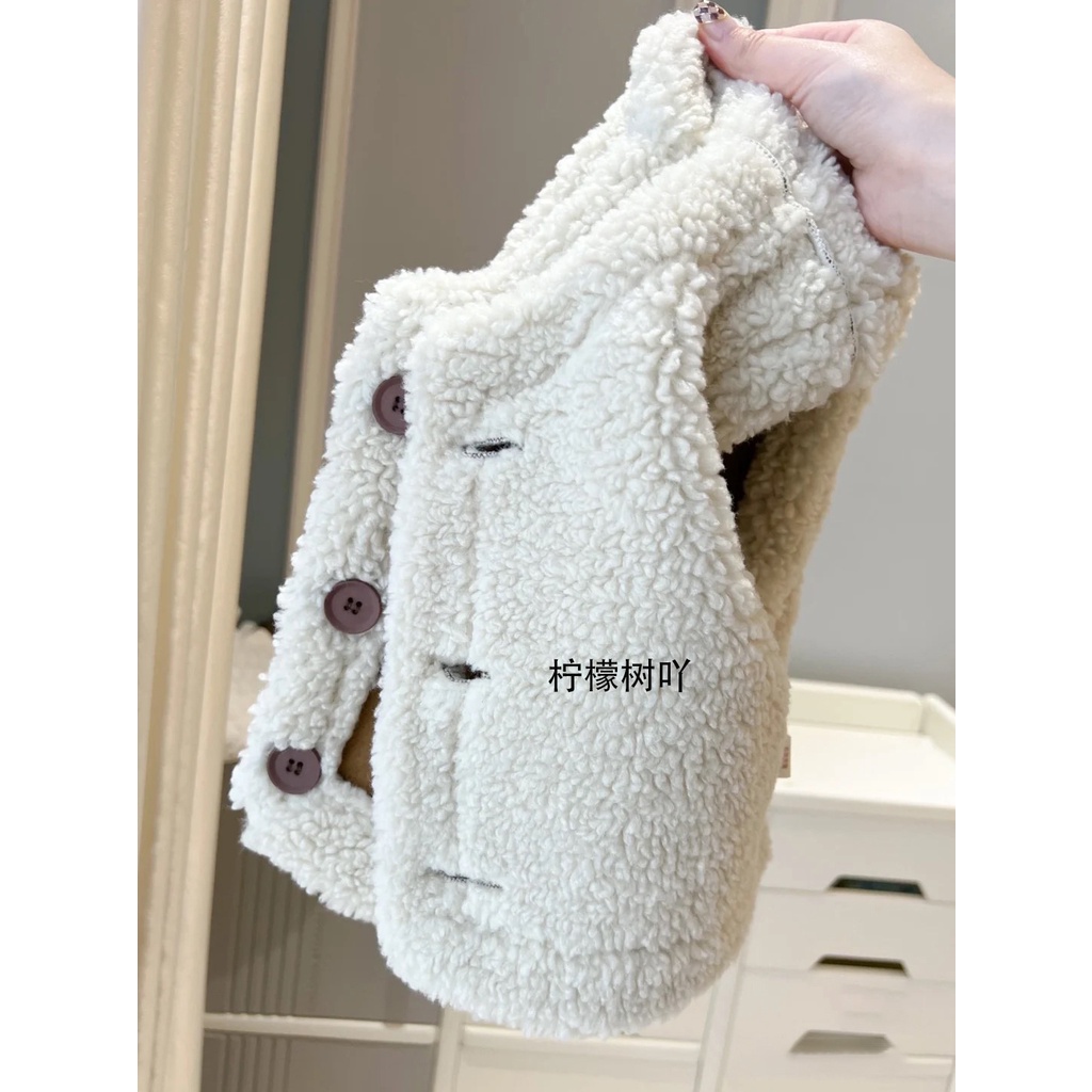 Áo Không Tay Lót Nhung Giữ Ấm Thời Trang Thu Đông Cho Bé