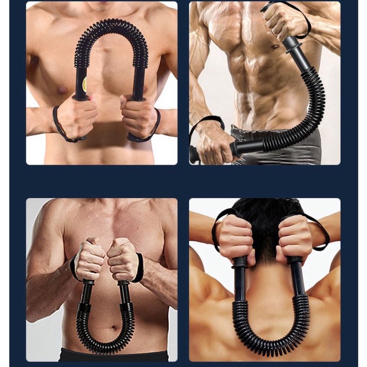 Gậy Bẻ Tập Cơ Tay Gậy Lò Xo Lực 20kg,25kg,30Kg,40kg,50kg,60kg - Gậy lò xo tập cơ tay và cơ ngực lực 20kg,30kg,40kg,50kg