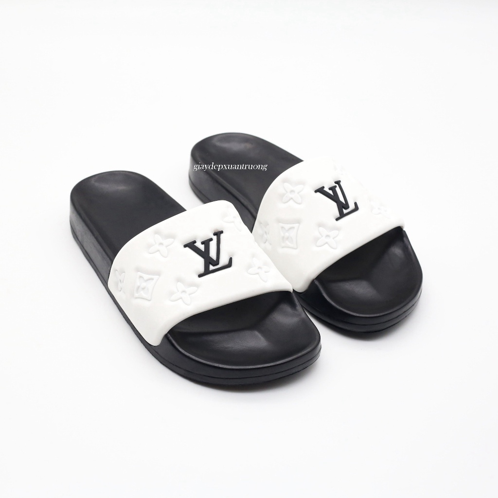 Giá tận xưởng Dép Nam LV Quai Ngang ĐẾ PU Đi êm Chân Kiểu Dáng Thời Trang Năng Động XẢ KHO