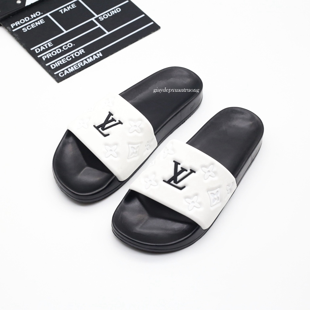 Giá tận xưởng Dép Nam LV Quai Ngang ĐẾ PU Đi êm Chân Kiểu Dáng Thời Trang Năng Động XẢ KHO