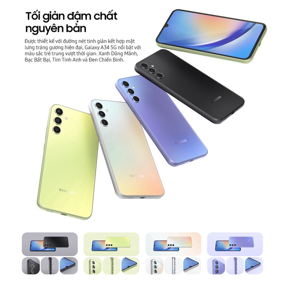 Điện Thoại Samsung Galaxy A34 5G - Hàng Chính Hãng