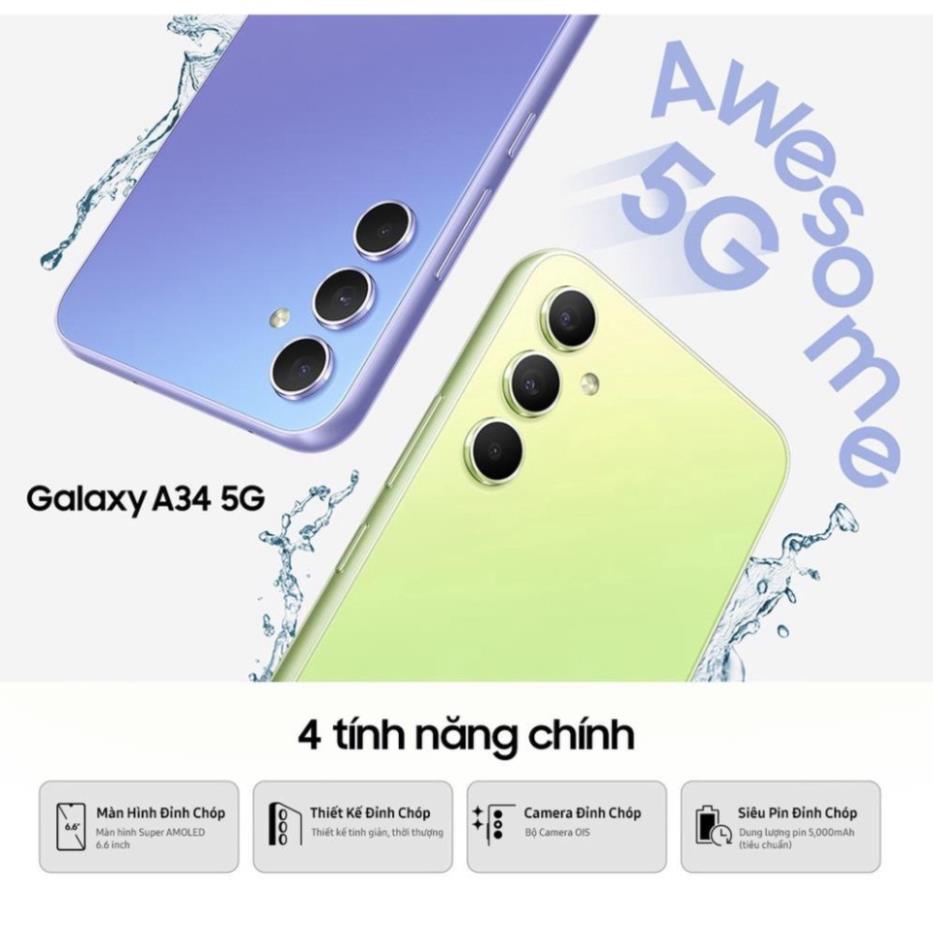 Điện Thoại Samsung Galaxy A34 5G - Hàng Chính Hãng