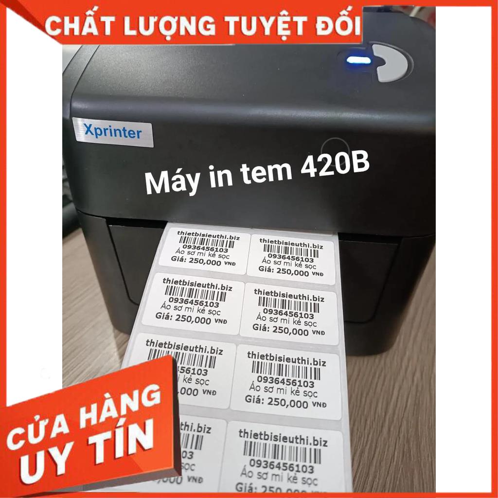 MÁY IN Xprinter XP420B ,IN ĐƠN HÀNG , in tem dán mã vạch