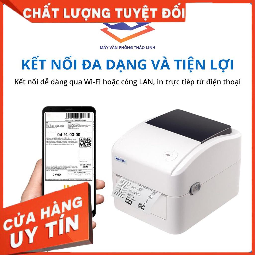 MÁY IN Xprinter XP420B ,IN ĐƠN HÀNG , in tem dán mã vạch