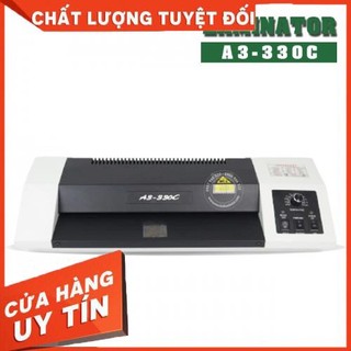 Máy ép Plastic Laminator 330C - Khổ A3 - Có tay quay phòng khi mất điện, Chất lượng cao