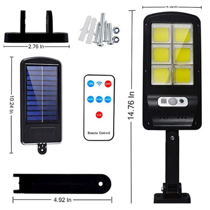 Đèn Năng Lượng Mặt Trời 150W Đèn Cao Áp Chống Nước An Toàn Siêu Sáng Thông Minh