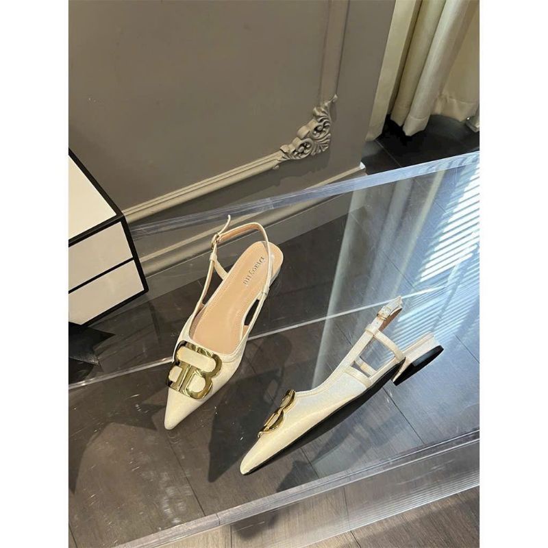 Sandal đế bệt bb kép nữ tính sang chảnh