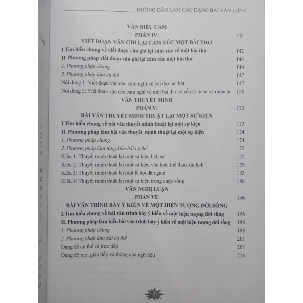 Sách - Hướng dẫn làm các dạng bài văn lớp 6