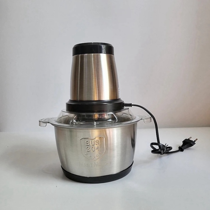 Máy Xay Thịt Inox 304 Công Suất 250W Đa Năng 4 Lưỡi Sắc Bén