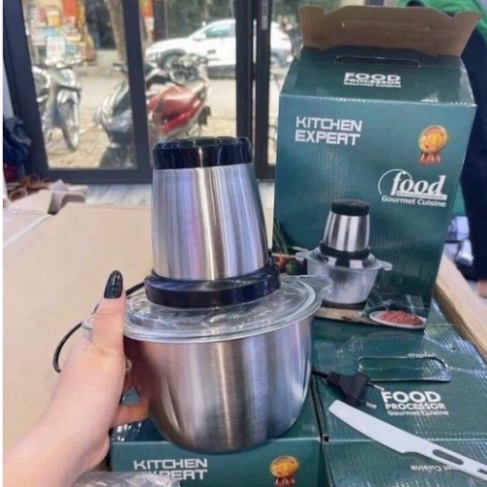 Máy Xay Thịt Inox 304 Công Suất 250W Đa Năng 4 Lưỡi Sắc Bén