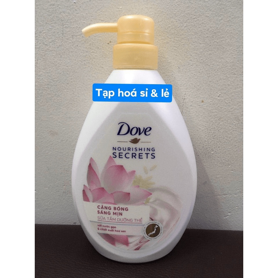 Sữa tắm dưỡng thể dove oải hương, bơ, sen 530g