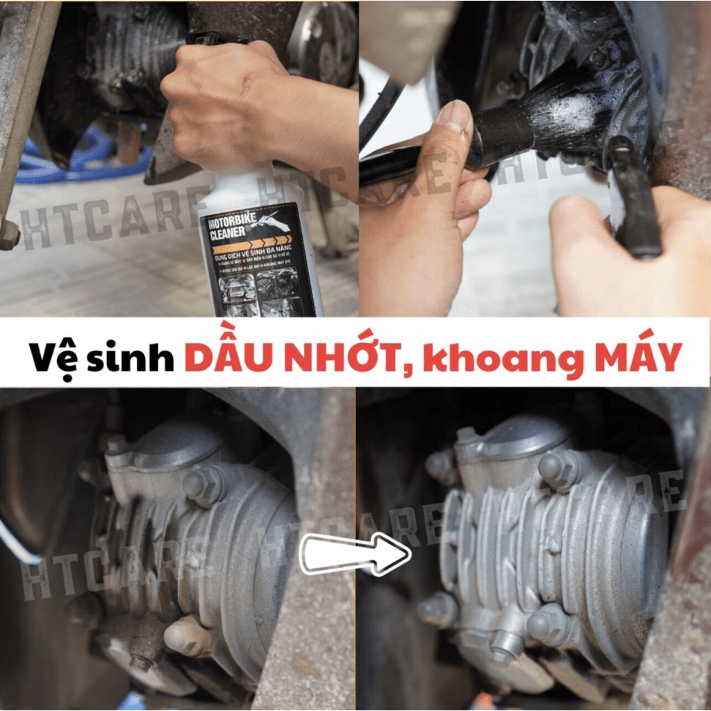 Dung dịch tẩy rửa ĐA NĂNG Motobike Cleaner lốc máy,nhông sên dĩa, dây điện sườn xe dành cho ôtô, xe máy