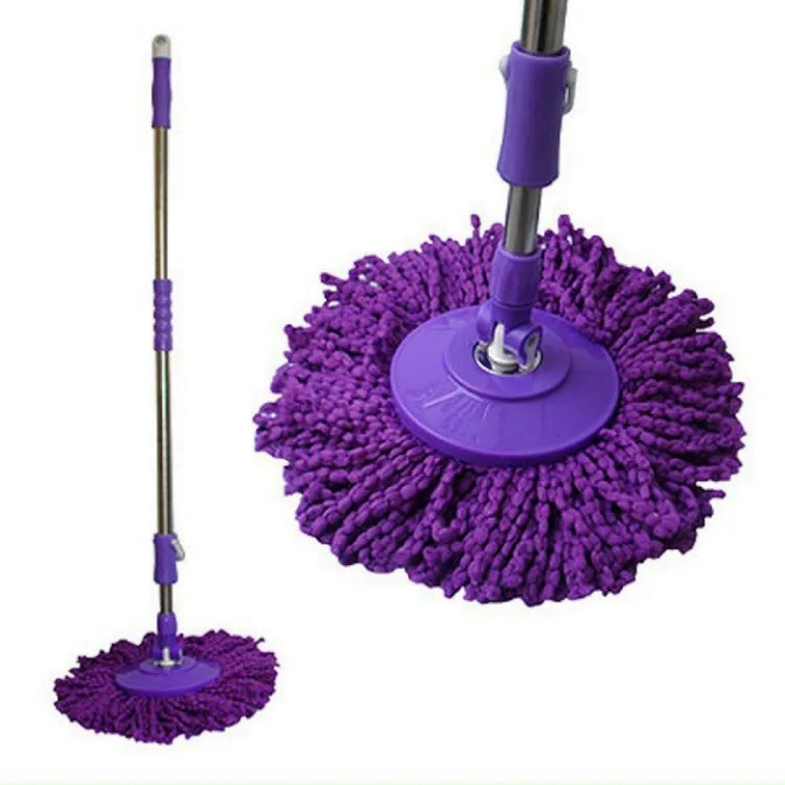 Chổi Lau Nhà Tím TVQ Xoay 360 Độ Tiện Lợi Bông Lau Siêu Thâm Hút