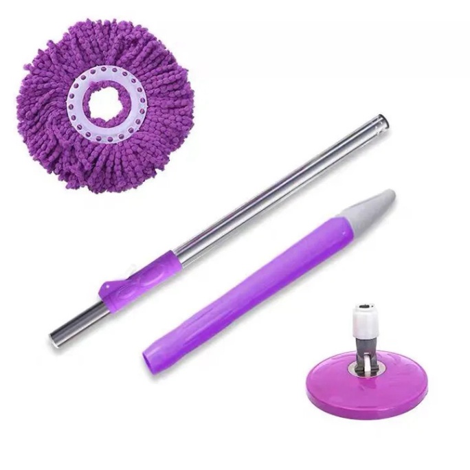 Chổi Lau Nhà Tím TVQ Xoay 360 Độ Tiện Lợi Bông Lau Siêu Thâm Hút