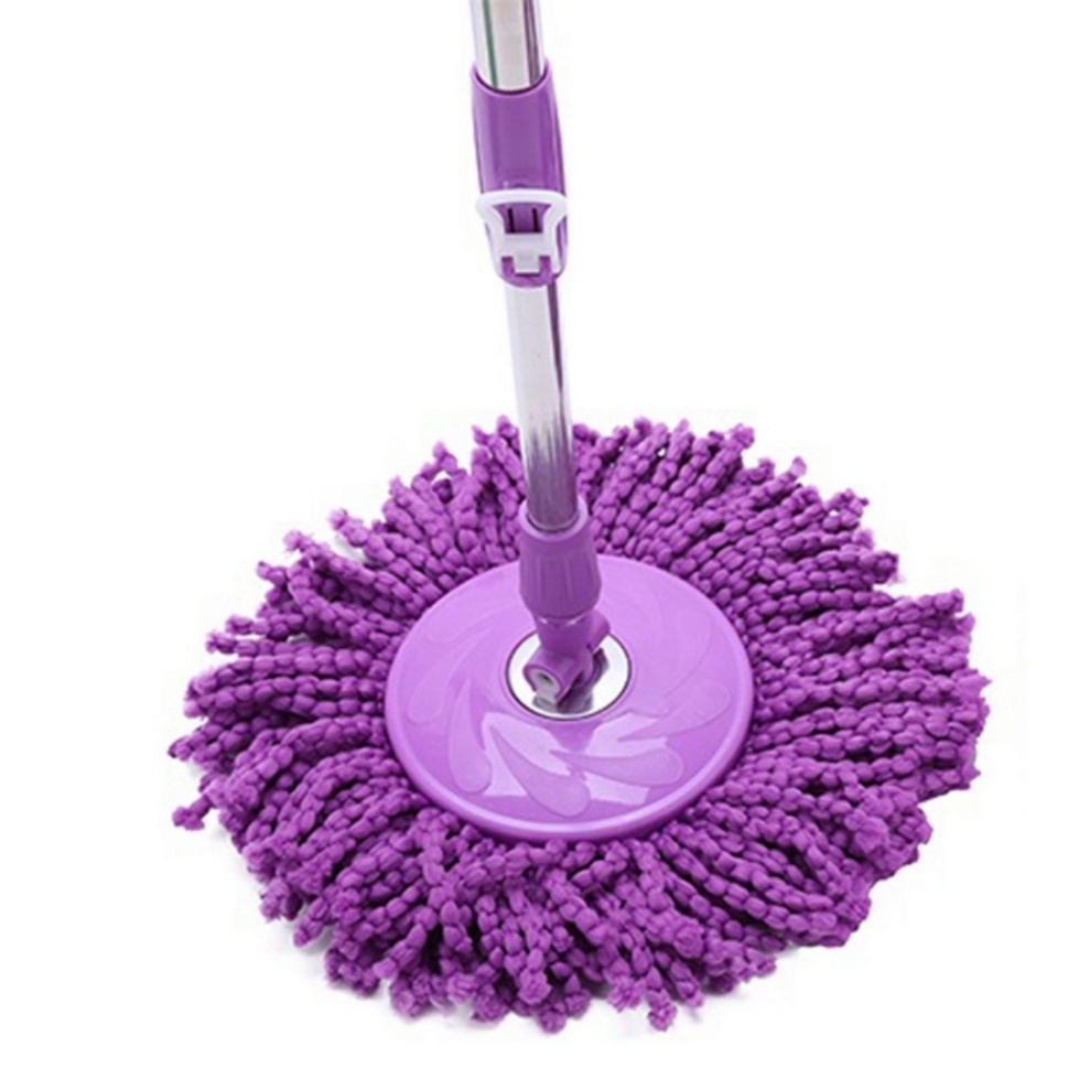 Chổi Lau Nhà Tím TVQ Xoay 360 Độ Tiện Lợi Bông Lau Siêu Thâm Hút