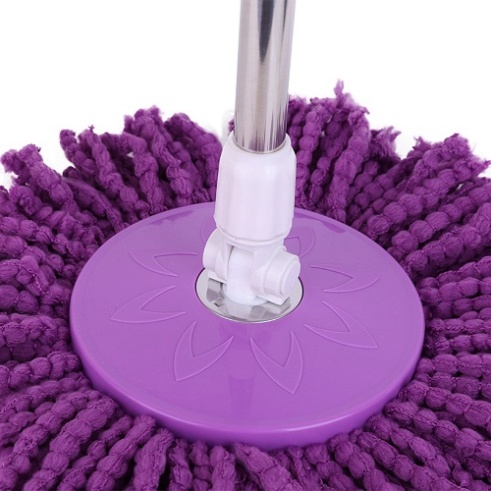 Chổi Lau Nhà Tím TVQ Xoay 360 Độ Tiện Lợi Bông Lau Siêu Thâm Hút