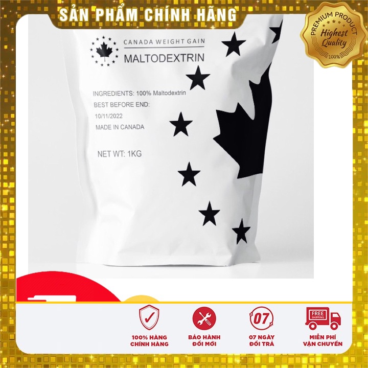 (BÁN CHẠY NHẤT) Sữa Tăng Cân Maltodextrin Canada 1KG ( Mua 2 Tặng 1 Bình Lắc ) CHÍNH HÃNG