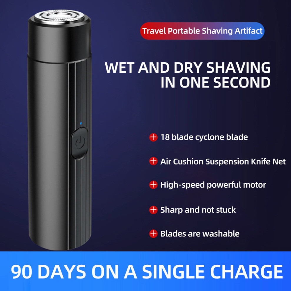 Máy Tỉa Lông Mũi, Cạo Râu 2 In 1 Chống Nước Cao Cấp Hàng Chính Hãng