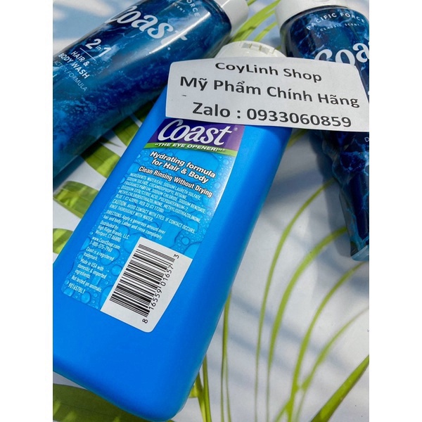 Sữa Tắm Gội HAIR & BODY WASH 2in1 Coast Classic Scent Hàng Mỹ