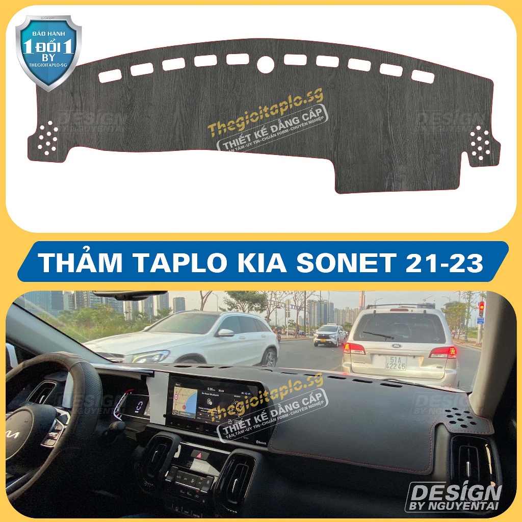 Thảm taplo ô tô da cacbon,da vân gỗ,và tuyết nhung 3 lớp dày 1cm chống nắng cao cấp