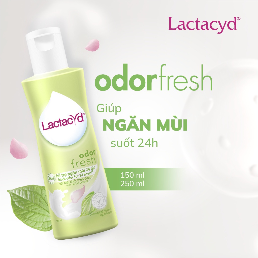 Bộ Dung Dịch Vệ Sinh Phụ Nữ Lactacyd Odor Fresh Ngăn Mùi 24H 250ml + Sữa Tắm Gội Trẻ em Lactacyd Baby Extra Milky 500ml