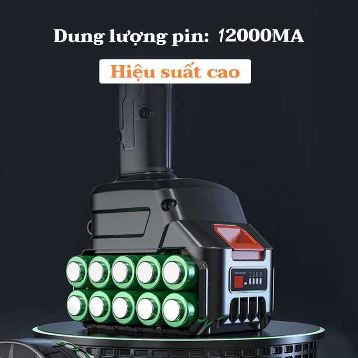 1200W máy rửa xe chạy pin gia đình mini,súng rửa xe,may xit rửa xe may