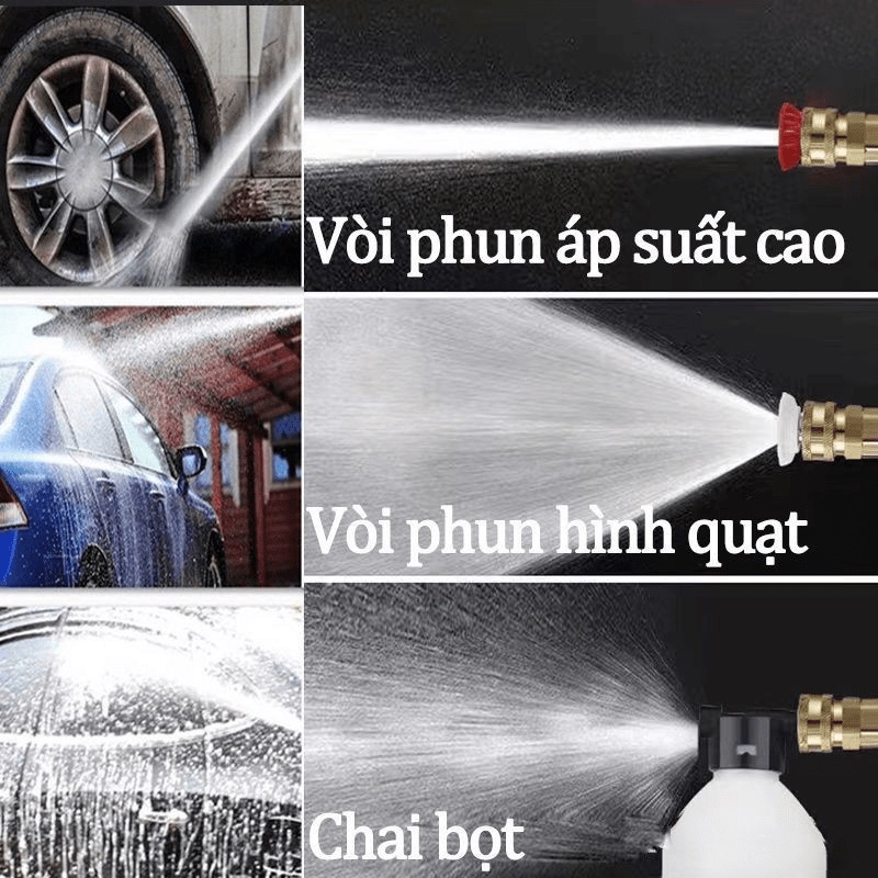 1200W máy rửa xe chạy pin gia đình mini,súng rửa xe,may xit rửa xe may