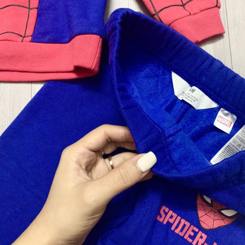Set bộ quần áo thu đông bé trai HM auth Spiderman Marvel DC