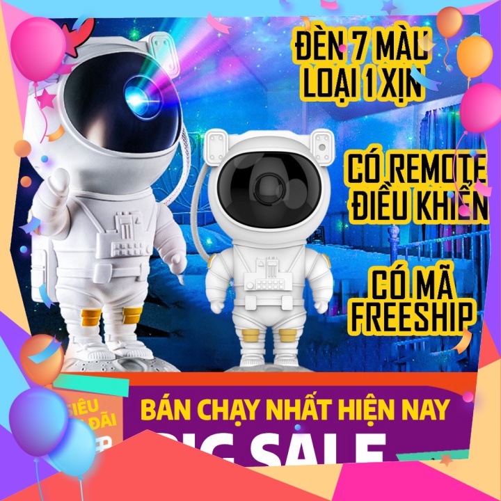 Giá tận gốc Đèn Phi Hành Gia Galaxy Chiếu Sao Thiên Hà Trang Trí Phòng Decor Phòng Làm Việc, Phòng Ngủ Có Ánh Sáng Laze