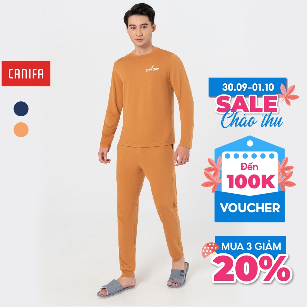 Bộ quần áo nam CANIFA chất liệu polyester pha 8LS22W002