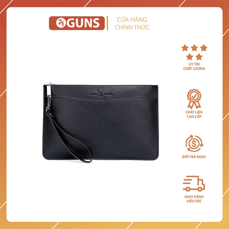 Túi Clutch Nam Caro Zeus Club, Ví Nam Cầm Tay L V Daishu da mịn cao cấp dáng Hàn Quốc ZC214