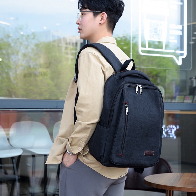 IMELON Ba Lô Đi Học Vải canvas Cỡ Lớn Thiết Kế Đơn Giản Thời Trang Cho Nam - Hàng mới về
