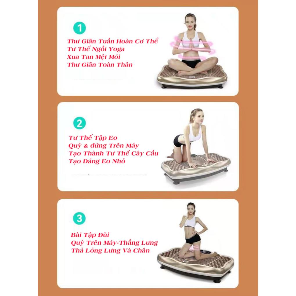 Máy Rung Toàn Thân Giảm Mỡ - Máy Rung Tập Thể Dục Giảm Béo Tại Nhà Hiệu Quả Hơn Máy Chạy Bộ, Máy Tập Gym, BH 12 Tháng