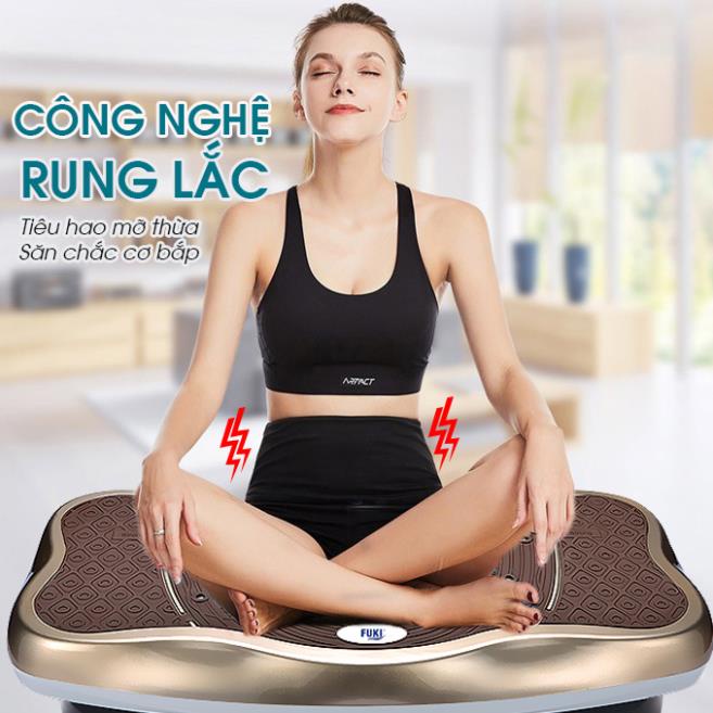 Máy Rung Toàn Thân Giảm Mỡ - Máy Rung Tập Thể Dục Giảm Béo Tại Nhà Hiệu Quả Hơn Máy Chạy Bộ, Máy Tập Gym, BH 12 Tháng