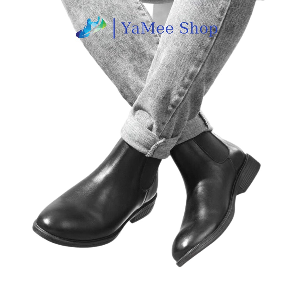 Giá tận gốc rẻ bất tận Giày boots nam Chelsea Boots Classic đế khâu